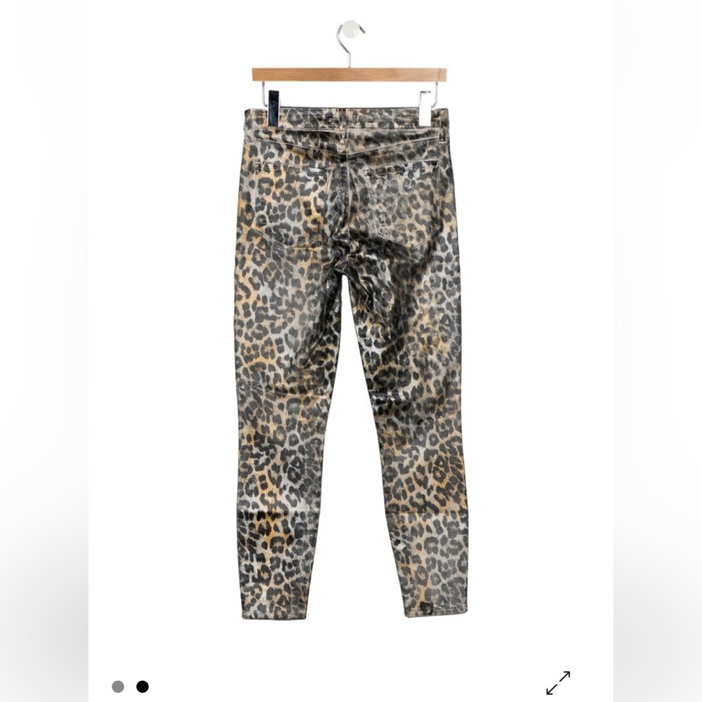 L' Agence Leopard Print Leggings
